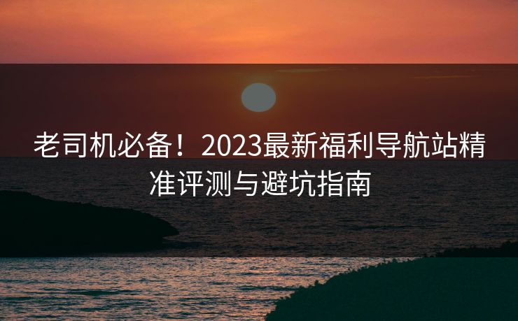 老司机必备！2023最新福利导航站精准评测与避坑指南